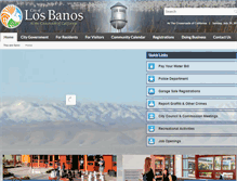 Tablet Screenshot of losbanos.org